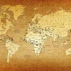 Miniatura fototapety Stara mapa świata na papierze