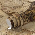 Miniatura fototapety Stara mapa świata z kontynentami - realne zdjęcie w rolce
