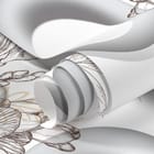 Miniatura fototapety Kwiaty i Liście na Okręgach fragment #1