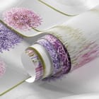 Miniatura fototapety Egzotyczne kwiaty na tkaninie fragment #1