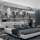 Miniatura fototapety Most w Nowym Jorku nocą we wnętrzu sypialni