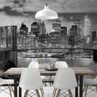 Miniatura fototapety Most w Nowym Jorku nocą we wnętrzu kuchni