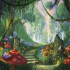 Miniatura fototapety Fantastyczny Las z Grzybami