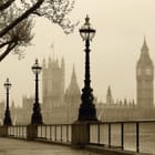 Miniatura fototapety Londyńska promenada z latarniami