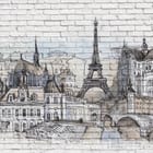 Miniatura fototapety Paryska Wieża Eiffla w szkicowym stylu