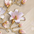 Miniatura fototapety Magnolie 3D z Złotymi Akcentami