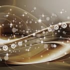 Miniatura fototapety Abstrakcyjne fale z diamentami