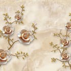 Miniatura fototapety Kwiaty róż na beżowym tle