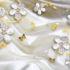 Miniatura fototapety Kwiaty z Pereł i Kryształów