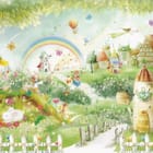 Miniatura fototapety Bajkowy krajobraz z domkami