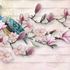 Miniatura fototapety Pawie wśród kwiatów magnolii