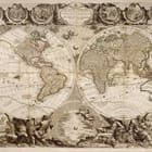 Miniatura fototapety Stare mapy na globusach