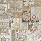 Miniatura fototapety Kolekcja starych map świata