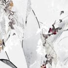 Miniatura fototapety Abstrakcyjne wzory z liśćmi fragment #2