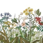 Miniatura fototapety Kolorowe kwiaty na białym tle