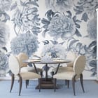 Miniatura fototapety Piwonie na białym tle we wnętrzu kuchni