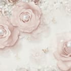 Miniatura fototapety Różowe kwiaty z perłami