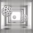 Miniatura fototapety Ażurowe kule w białym tunelu