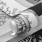 Miniatura fototapety Geometryczne drzewa w kwadratach fragment #1