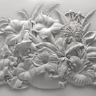 Miniatura fototapety Kwiatowy Relief na Ścianie
