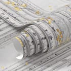 Miniatura fototapety Las brzozowy z żółtymi liśćmi fragment #1