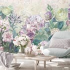 Miniatura fototapety Kwiaty polne w pastelowych barwach we wnętrzu salonu