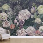 Miniatura fototapety Egzotyczne kwiaty w ogrodzie на відкритій стіні