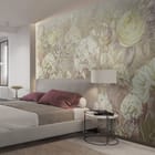 Miniatura fototapety Kwiaty polne w pastelowych barwach we wnętrzu sypialni