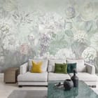 Miniatura fototapety Pastelowe kwiaty polne we wnętrzu salonu