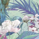 Miniatura fototapety Pawi ogon w tropikalnej scenerii fragment #1