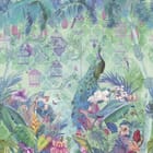 Miniatura fototapety Pawi ogon w tropikalnej scenerii