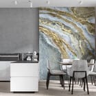 Miniatura fototapety Abstrakcyjne Żyłki Marmuru we wnętrzu kuchni