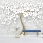 Miniatura fototapety Drzewo z Białymi Kwiatami 3D we wnętrzu przedpokoju