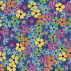 Miniatura fototapety Kolorowe kwiaty na ciemnym tle