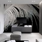 Miniatura fototapety Pióro z kroplami wody we wnętrzu salonu