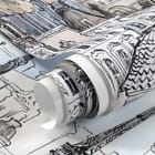 Miniatura fototapety Wieża Eiffla i zabytkowe budynki - realne zdjęcie w rolce