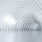 Miniatura fototapety Biała struktura tunelu 3D