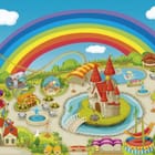 Miniatura fototapety Wesołe Miasteczko z Zamkiem