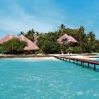 Miniatura fototapety Tropikalna Wyspa z Domkami