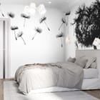 Miniatura fototapety Dmuchawiec z odlatującymi nasionami we wnętrzu sypialni