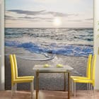 Miniatura fototapety Zachód słońca nad morzem we wnętrzu kuchni