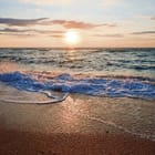 Miniatura fototapety Zachód słońca nad morzem