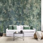 Miniatura fototapety Gęsta Zielona Roślinność z Liśćmi we wnętrzu salonu