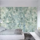 Miniatura fototapety Liście i Gałęzie na Tle we wnętrzu sypialni