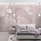 Miniatura fototapety Pawie na gałęzi w magicznym lesie we wnętrzu sypialni