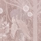 Miniatura fototapety Pawie na gałęzi w magicznym lesie