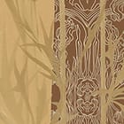 Miniatura fototapety Pawie na huśtawce wśród drzew fragment #2