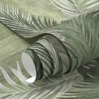 Miniatura fototapety Tropikalne Liście na Zielonym Tle fragment #1