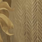 Miniatura fototapety Tropikalne liście na tle jodełki fragment #1