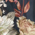 Miniatura fototapety Kwiaty polne na ciemnym tle fragment #2